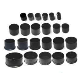 2/8 pcs pipe cap pvc 6mm-63mm black chair foot table hold pipe end protective caps Cap rubber PVC