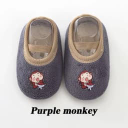 Baby Anti-slip Socks Cute Kids Slippers Newborn Warm Crib Floor Shoes with Rubber Sole for 0-24Month Children Boy Toddler Shoes