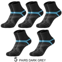 5 Pairs Lot Men's Socks Black Sports Socks Casual Run Autumn Winter High Quality Breathable Male Socks