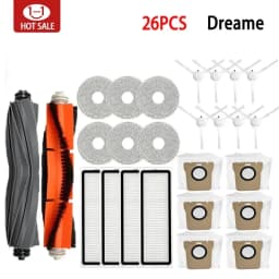 For XIAOMI Mijia Omni 1S B101CN  B116 X10+ Accesories Dreame L10s Ultra / S10 Pro Main Side Brush Hepa Filter Mop Dust Bag Parts