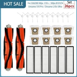 For XIAOMI Mijia Omni 1S B101CN  B116 X10+ Accesories Dreame L10s Ultra / S10 Pro Main Side Brush Hepa Filter Mop Dust Bag Parts