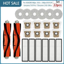 For XIAOMI Mijia Omni 1S B101CN  B116 X10+ Accesories Dreame L10s Ultra / S10 Pro Main Side Brush Hepa Filter Mop Dust Bag Parts