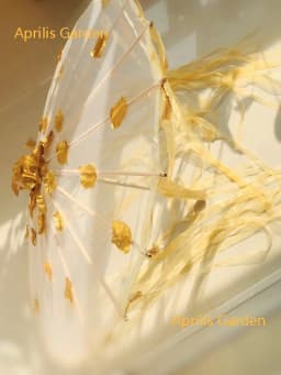 LED Chinese Japan Yarn Silk Cloth Lace Decorative Umbrella Beach Parasol Princess Umbrella Drama White Craft Umbrella Cosplay