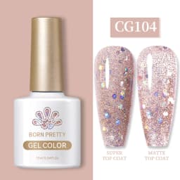 BORN PRETTY 10ml Gel Nail Polish Gel 130 Colors Semi Permanent Solid Nail Gel Varnish Soak Off UV Gel for Base Top Coat
