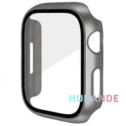 Glass+Cover For Apple Watch case 9 8 7 6 SE 5 iWatch Accessorie Screen Protector Apple watch serie 44mm 40mm 41mm 45mm 42mm 38mm