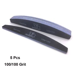 5Pcs/Lot Nail File Mix Color Limas 80/100/150/180/240 Grit Professional Sandpaper Cuticle Remover Buffer Files Manicure Tool Set