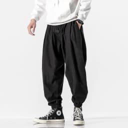 New Autumn Men's Black Pants Hip Hop Streetwear Fashion Jogger Harem Trousers Man Casual Sweatpants Male Pants Big Size M 5XL