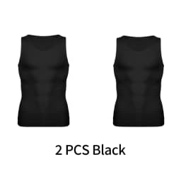 Mens Slimming Body Shaper Vest Shirt Abs Abdomen Slim Gym Workout Tummy Control Compression Tank Top Sleeveless Shapewear