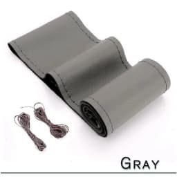 38cm 15inch Car Steering Wheel Braid Cover Artificial leather Needles And Thread Soft Non-slip Auto Interior Accessories Kits