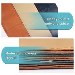 38cm 15inch Car Steering Wheel Braid Cover Artificial leather Needles And Thread Soft Non-slip Auto Interior Accessories Kits