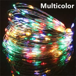 10/20/30M USB LED String Lights Copper Silver Wire Garland Light Waterproof Fairy Lights For Christmas Wedding Party Decoration