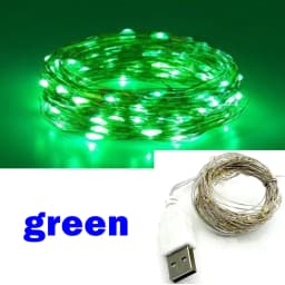 3/10/20M USB LED String Lights Copper Silver Wire Garland Light Waterproof Fairy Lights For Christmas Wedding Party Decoration