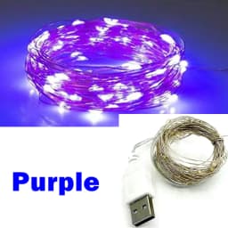 3/10/20M USB LED String Lights Copper Silver Wire Garland Light Waterproof Fairy Lights For Christmas Wedding Party Decoration