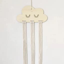 EW Solid Wood Clouds Model Jewelry Hairpin Bow Storage Tool