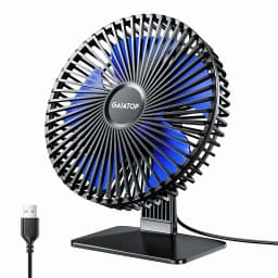 GAIATOP Desk Fan Portable USB Fan 90° Adjustable Cooling Fan Mute 4 Speed Adjustment Ultra Quiet Suitable For Home Desk Office