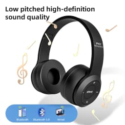 Stereo P47 Headset 5.0 Bluetooth Headset Folding P Series Wireless Sports Game Headset
