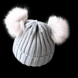Cute Pompom Baby Hat Warm Winter Knitted Kids Baby Girl Boy Beanie Cap Solid Outdoor Infant Toddler Children Hat Bonnet