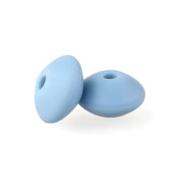 50Pcs 12mm Lentil Silicone Beads Perle Dentition DIY Food Grade Baby Silicone Abacus Teether Bead Teething Necklace Nursing Toy