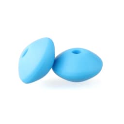 50Pcs 12mm Lentil Silicone Beads Perle Dentition DIY Food Grade Baby Silicone Abacus Teether Bead Teething Necklace Nursing Toy
