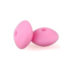 50Pcs 12mm Lentil Silicone Beads Perle Dentition DIY Food Grade Baby Silicone Abacus Teether Bead Teething Necklace Nursing Toy