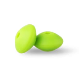 50Pcs 12mm Lentil Silicone Beads Perle Dentition DIY Food Grade Baby Silicone Abacus Teether Bead Teething Necklace Nursing Toy