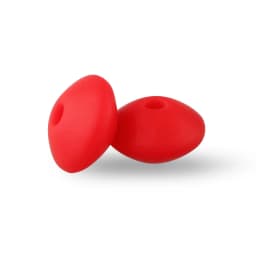 50Pcs 12mm Lentil Silicone Beads Perle Dentition DIY Food Grade Baby Silicone Abacus Teether Bead Teething Necklace Nursing Toy