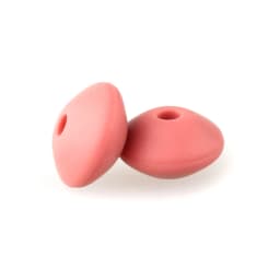 50Pcs 12mm Lentil Silicone Beads Perle Dentition DIY Food Grade Baby Silicone Abacus Teether Bead Teething Necklace Nursing Toy