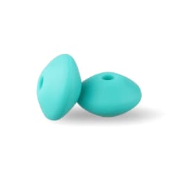 50Pcs 12mm Lentil Silicone Beads Perle Dentition DIY Food Grade Baby Silicone Abacus Teether Bead Teething Necklace Nursing Toy