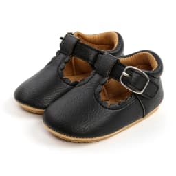 Newborn Baby Shoes Classic Stripe Leather Boy Girl Shoes Multicolor Toddler Rubber Sole Anti-slip First Walkers Infant Moccasins
