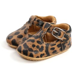 Newborn Baby Shoes Classic Stripe Leather Boy Girl Shoes Multicolor Toddler Rubber Sole Anti-slip First Walkers Infant Moccasins