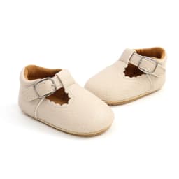 Newborn Baby Shoes Classic Stripe Leather Boy Girl Shoes Multicolor Toddler Rubber Sole Anti-slip First Walkers Infant Moccasins