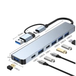 USB C HUB Type C Splitter Thunderbolt 3 Docking Station Laptop Adapter With For Macbook Air M1 iPad Pro RJ45 HDMI