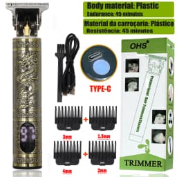 Tondeuse Dragon Vintage T9 Cordless Professional Hair Clippers Electric Trimmers For Men Clipper hair cutting machine Shaver