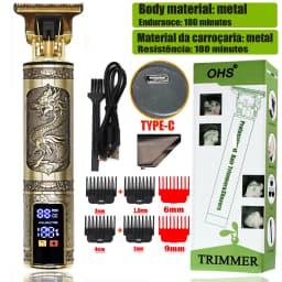 Tondeuse Dragon Vintage T9 Cordless Professional Hair Clippers Electric Trimmers For Men Clipper hair cutting machine Shaver