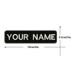 1PC 10cmX2.5cm Custom Personalized Name number Patch Stripes Badge tags chevrons Armband Iron On Or Hook Loop embroidered