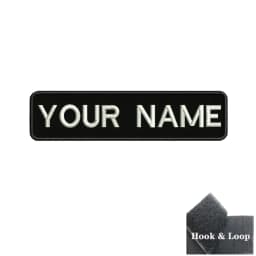 1PC 10cmX2.5cm Custom Personalized Name number Patch Stripes Badge tags chevrons Armband Iron On Or Hook Loop embroidered