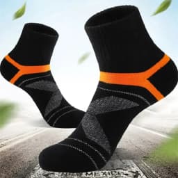3 Pairs High Quality Men Socks Black Sports Socks Casual Soft Running Four Season Absorb Sweat Breathable Male Sock