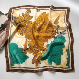 Luxury Print Silk Square Scarf Women Spring Neck Tie Shawl Wraps Female 70cm Hair Hand Wrist Headkercheif Hijab Bandana