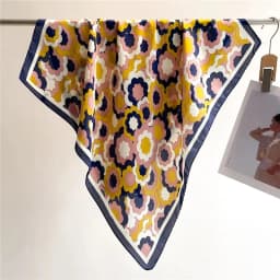 Luxury Print Silk Square Scarf Women Spring Neck Tie Shawl Wraps Female 70cm Hair Hand Wrist Headkercheif Hijab Bandana