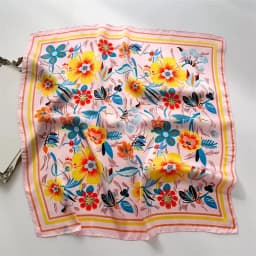 Luxury Print Silk Square Scarf Women Spring Neck Tie Shawl Wraps Female 70cm Hair Hand Wrist Headkercheif Hijab Bandana