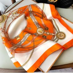 70cm Silk Square Scarf Women Satin Bandana Print Scarves Head Band Fashion Lady Hair Shawl Wrap Female Neckerchief Hijab
