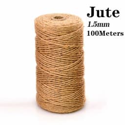 Natural Vintage Jute Rope Twine Roll Sewing Christmas Crafts Jute Cord Thread Wedding Handmade DIY Party Ribbon Bows Decoration