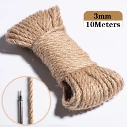 Natural Vintage Jute Rope Twine Roll Sewing Christmas Crafts Jute Cord Thread Wedding Handmade DIY Party Ribbon Bows Decoration