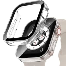 Waterproof Case for Apple Watch 7 8 9 45mm 41mm Screen Protector Glass+Cover Bumper Tempered iWatch 5 SE 6 44mm 40mm Accessories