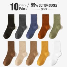 HSS 95% Combed Cotton Socks Men Business Dress Long Socks Soft Breathable Spring Summer Colorful Sock For Man 5Pairs/Lot