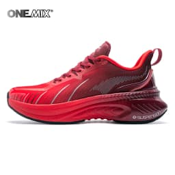 ONEMIX White Road Running Shoes for Men Air Cushion Outdoor Sport Shoes Male Trainers Summer Jogging Shoes Women Footwear