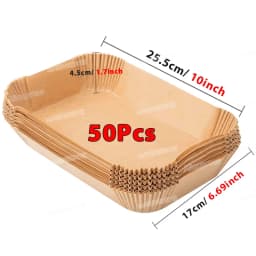 50/100Pcs Air Fryer Disposable Paper Non-Stick Airfryer Baking Papers Round Air-Fryer Paper Liners Paper Kitchen Accessories