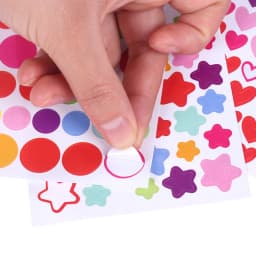 6 Sheets Sticker Diary Planner Colorful Rainbow Heart Star Decoration Journal Scrapbook Albums Photo toys for kids GYH