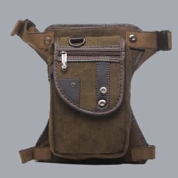 Men Waist Fanny Pack Drop Leg Thigh Bag Motorcycle Rider Nylon Canvas Military/Assault Male Cross Body Hip Belt Bum Bags
