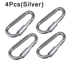 4Pcs Carabiner Travel Kit Camping Equipment Alloy Aluminum Survival Gear Camp Mountaineering Hook Outdoor Carabiner GYH